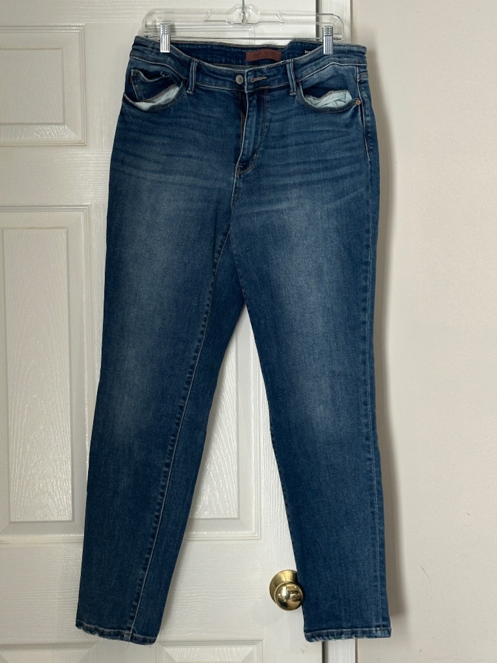 Judy Blue Plus Boyfriend Fit Jeans 15/32 Classic Whiskering Denim Classic
